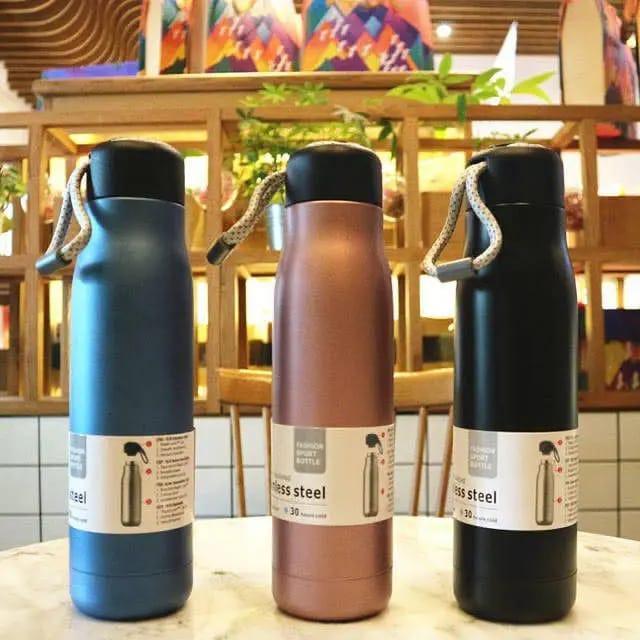 Stainless Steel Sport Thermos Water Bottle, 550 Ml