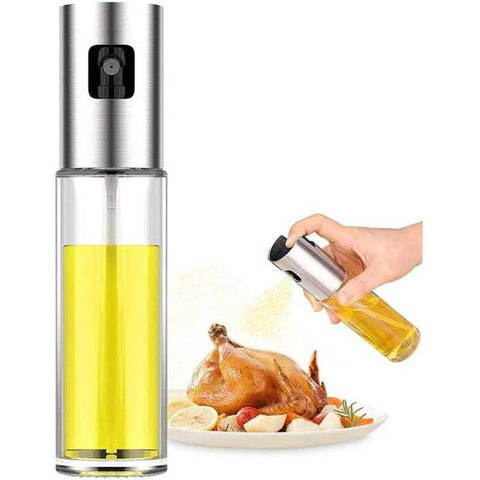 Glass Oil Spray Bottle with Stainless Steel Pump