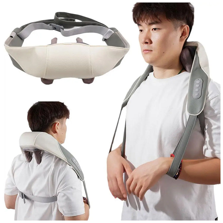 Heycool Cordless Neck Massager with Heat – 4D Deep Kneading Shoulder & Neck Massager