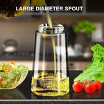 Glass Oil Sprayer Bottle with Handle, Green