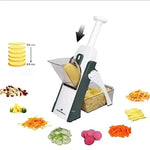 5-in-1 Mandoline Vegetable & Fruit Slicer – 40+ Adjustable Thickness Levels | Heavy-Duty ABS Pump Cutter & Dicer