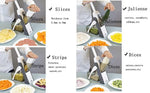 5-in-1 Mandoline Vegetable & Fruit Slicer – 40+ Adjustable Thickness Levels | Heavy-Duty ABS Pump Cutter & Dicer