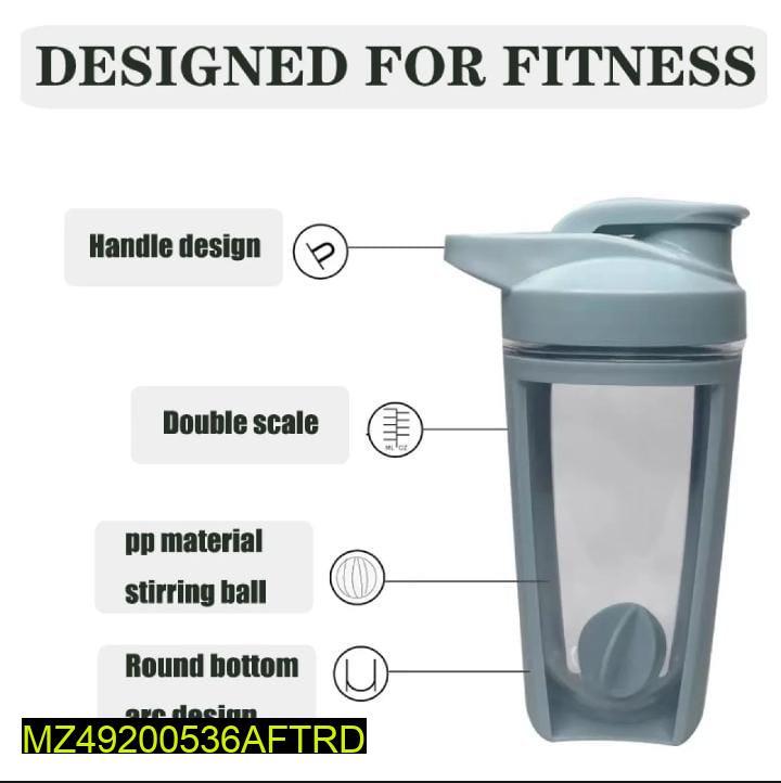 500 Ml Capacity Portable Shaker Water Bottle