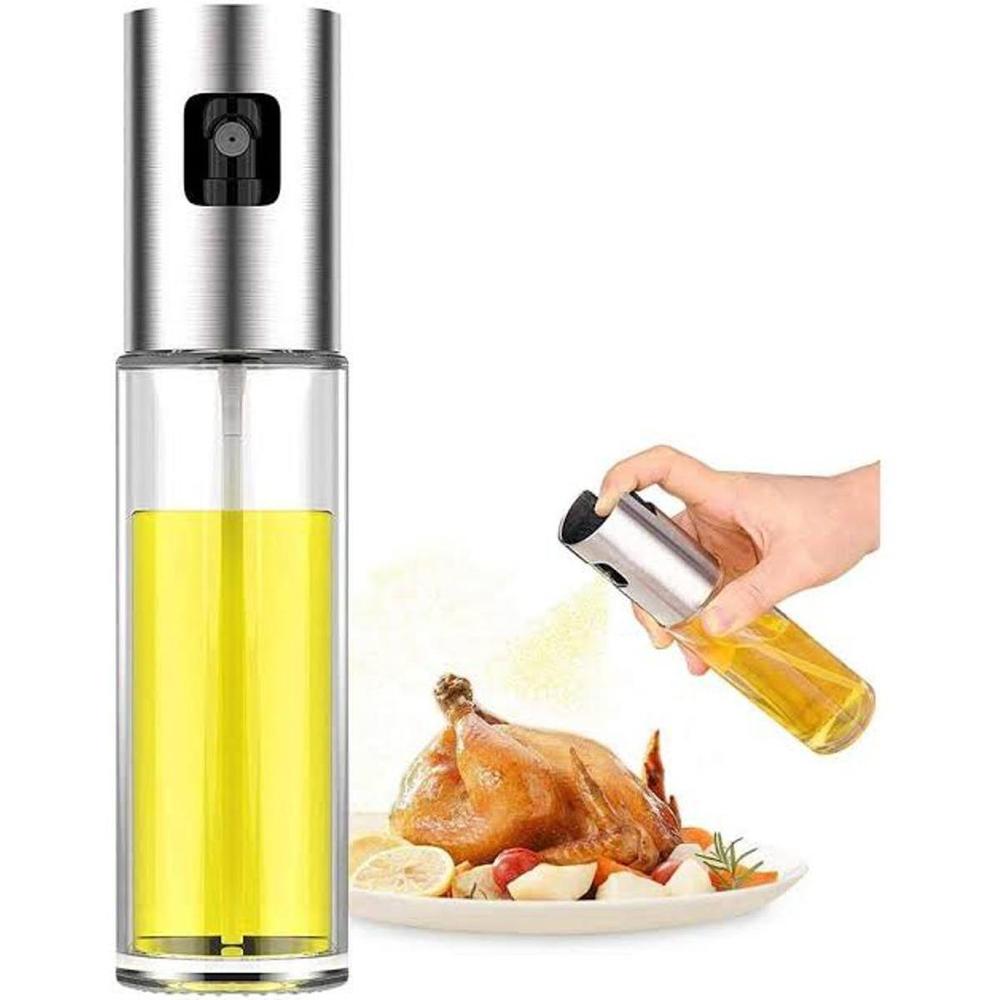 Glass Oil Spray Bottle with Stainless Steel Pump
