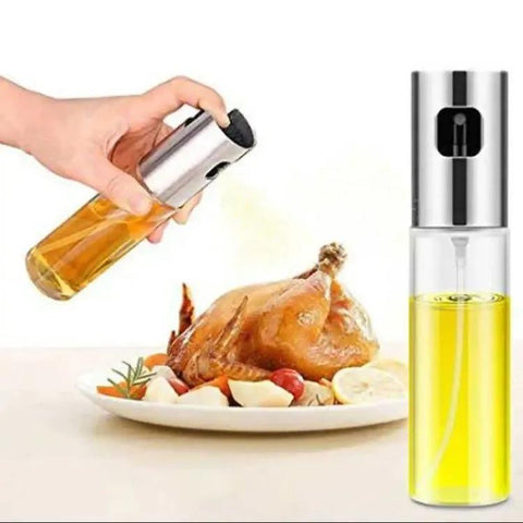 Glass Oil Spray Bottle with Stainless Steel Pump