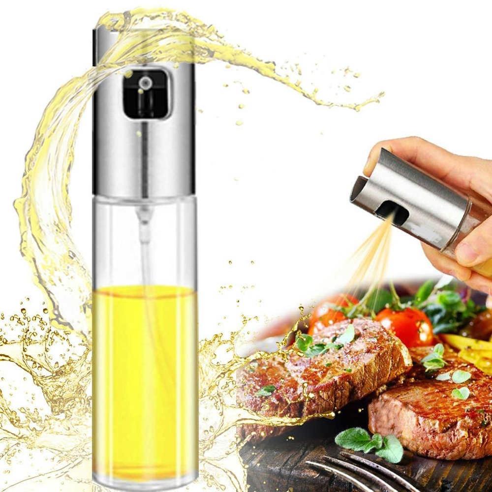 Glass Oil Spray Bottle with Stainless Steel Pump