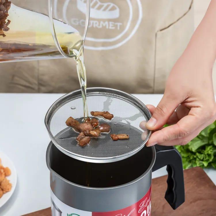 Stainless Steel Oil Separator Pot 1.4L Portable
