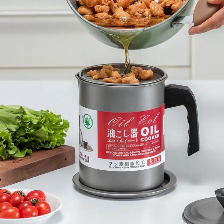 Stainless Steel Oil Separator Pot 1.4L Portable